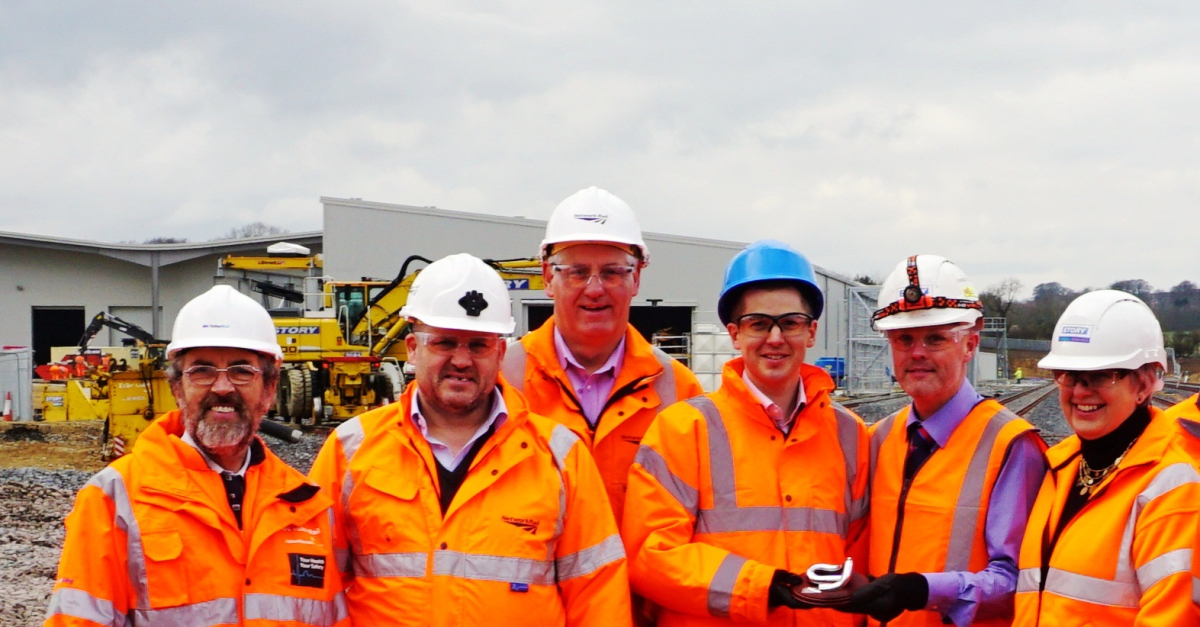 overhead line, track construction, depot VolkerRail